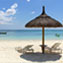 Mauritius Beach with umbrella